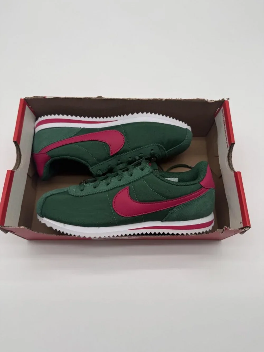New Nike Cortez TXT GS Shoes Youth 4Y Green Pink IH7654 300 Running Sneakers
